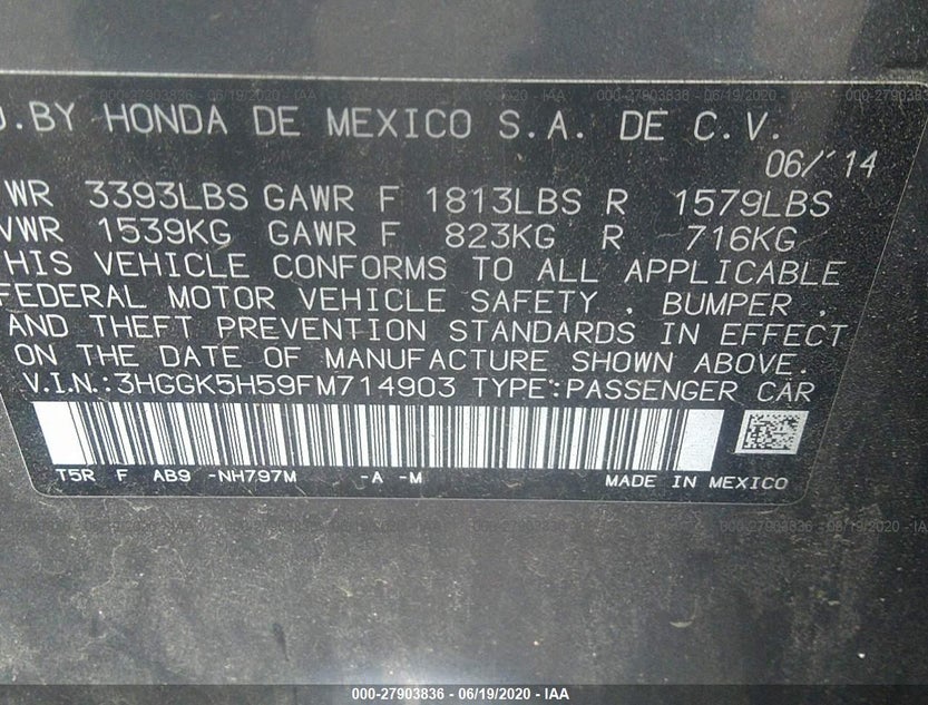 3HGGK5H59FM714903