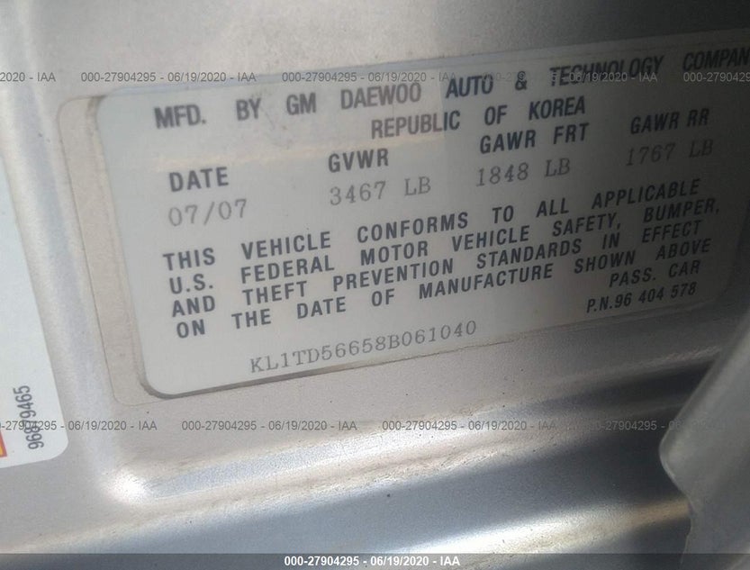 KL1TD56658B061040