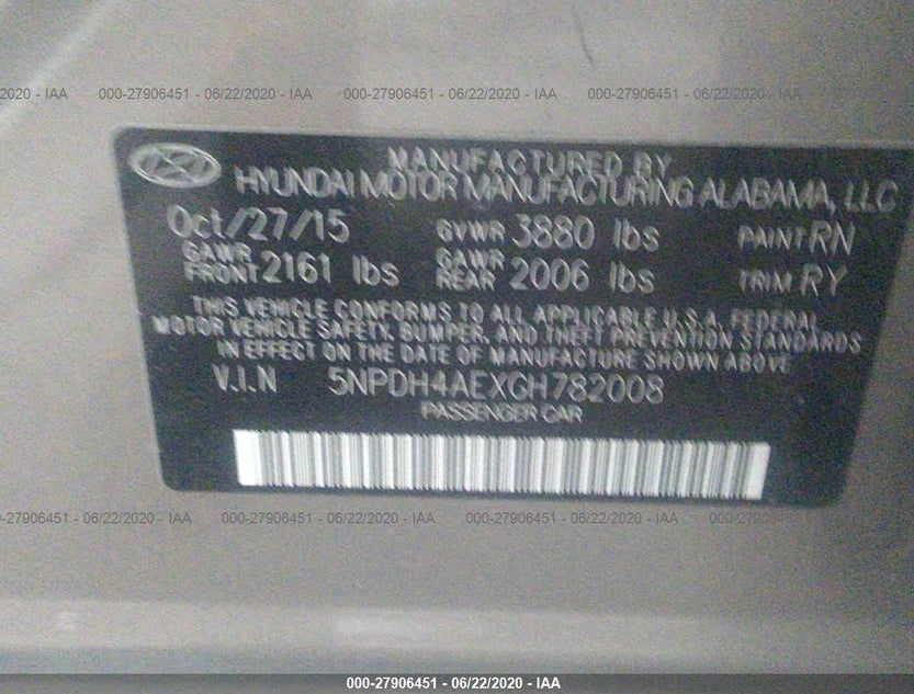 5NPDH4AEXGH782008