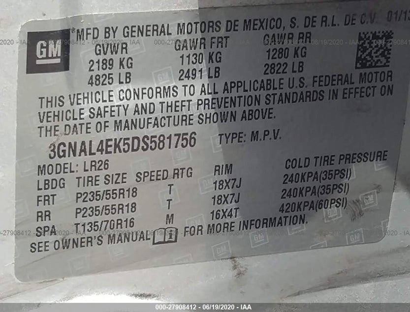 3GNAL4EK5DS581756