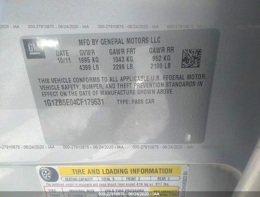 1G1ZB5E04CF179631
