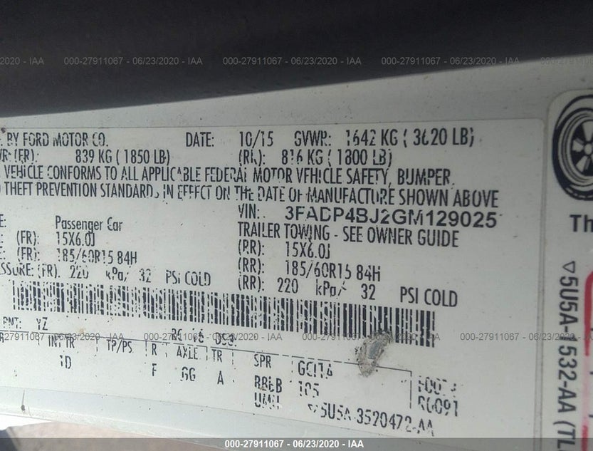 3FADP4BJ2GM129025