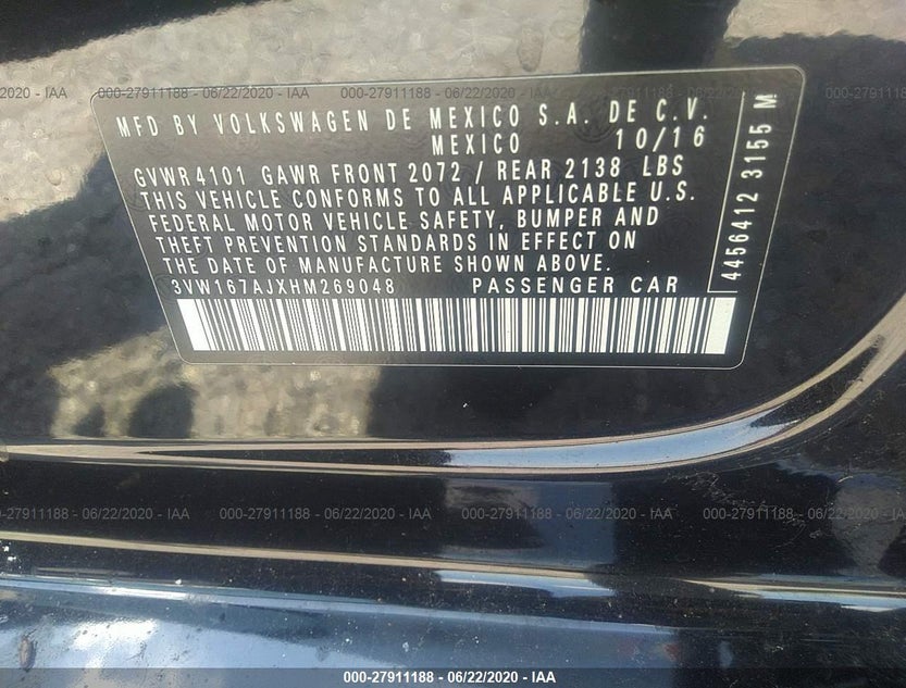 3VW167AJXHM269048