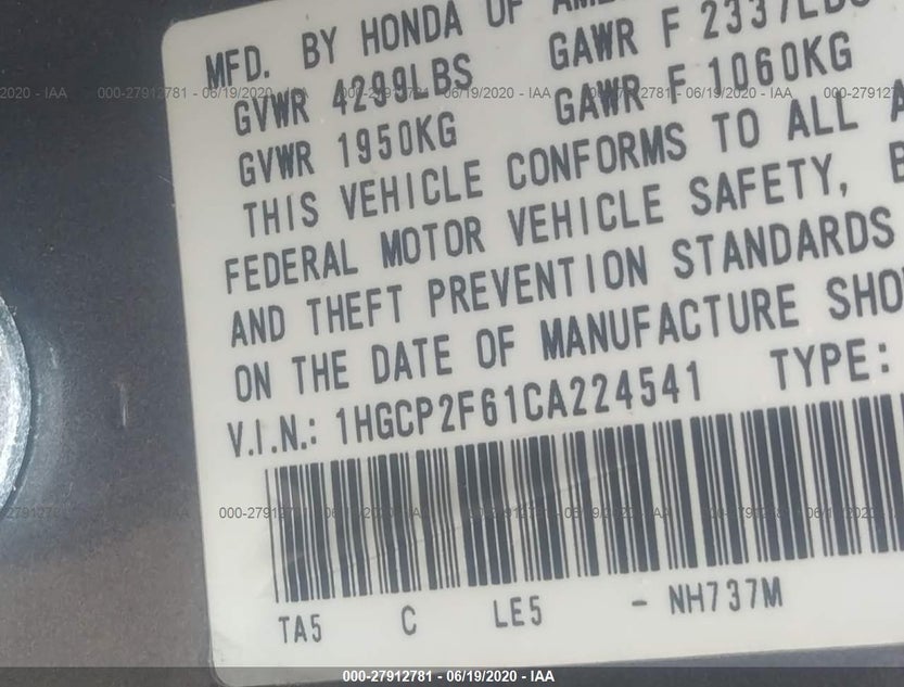 1HGCP2F61CA224541