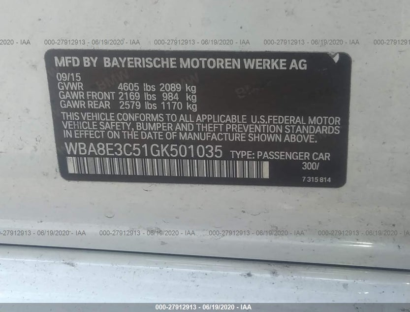 WBA8E3C51GK501035