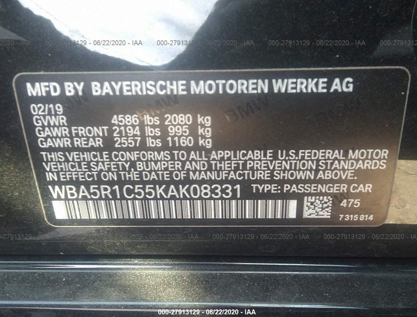 WBA5R1C55KAK08331
