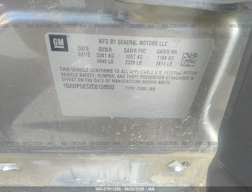 1G6DP5E32C0138532