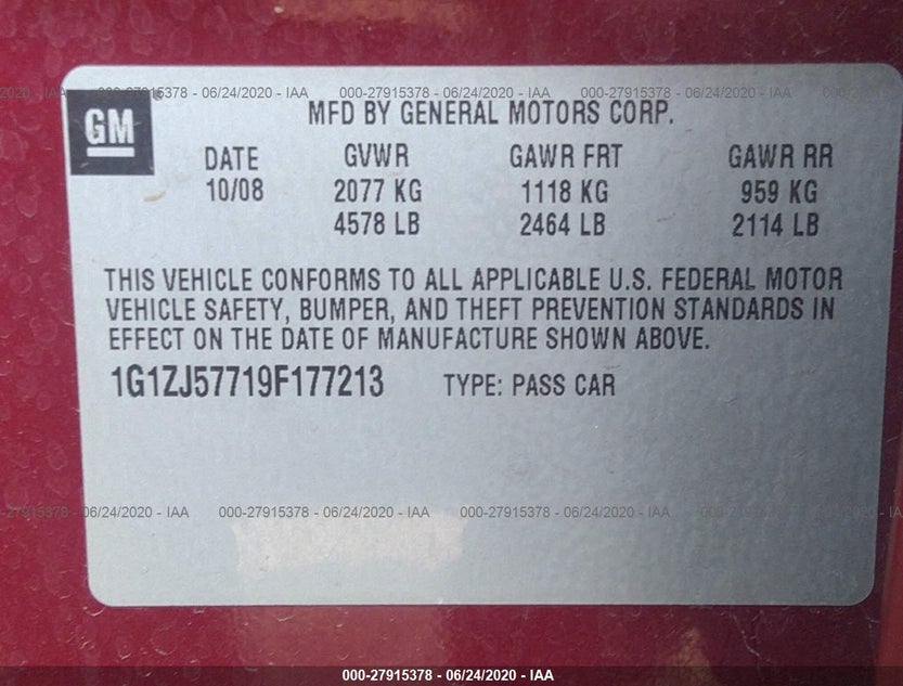 1G1ZJ57719F177213
