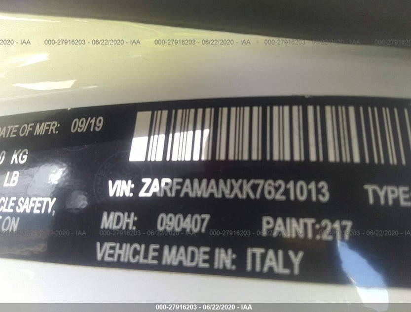 ZARFAMANXK7621013