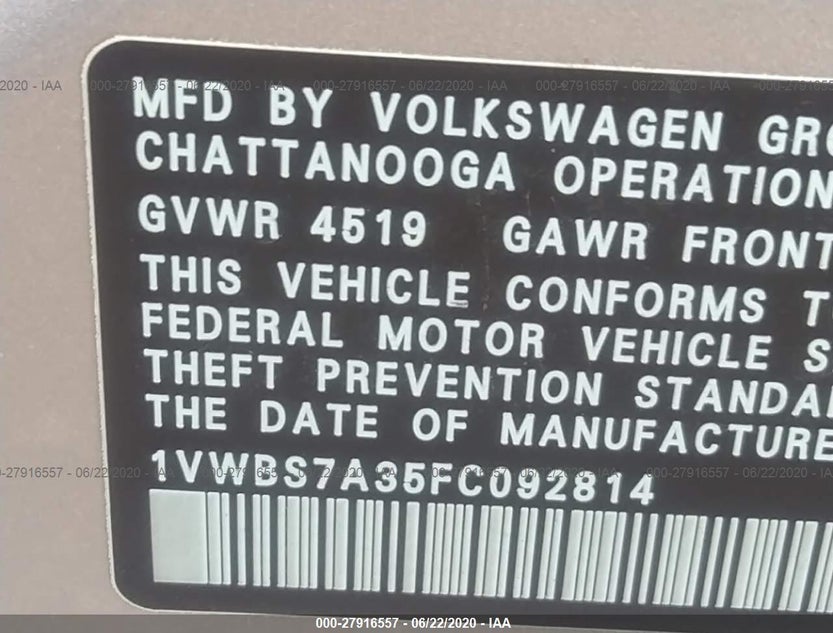 1VWBS7A35FC092814