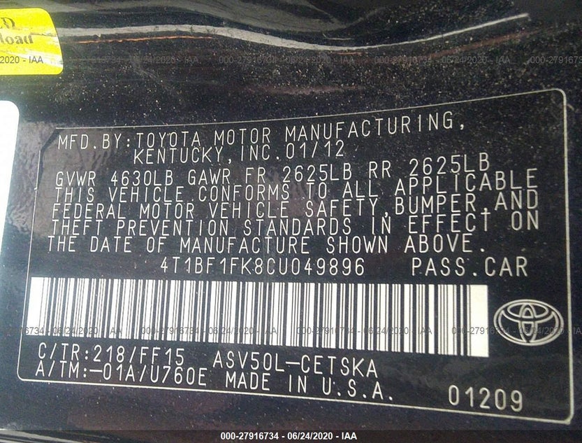 4T1BF1FK8CU049896