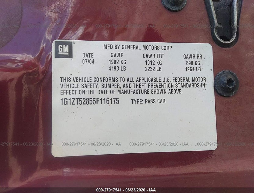 1G1ZT52855F116175