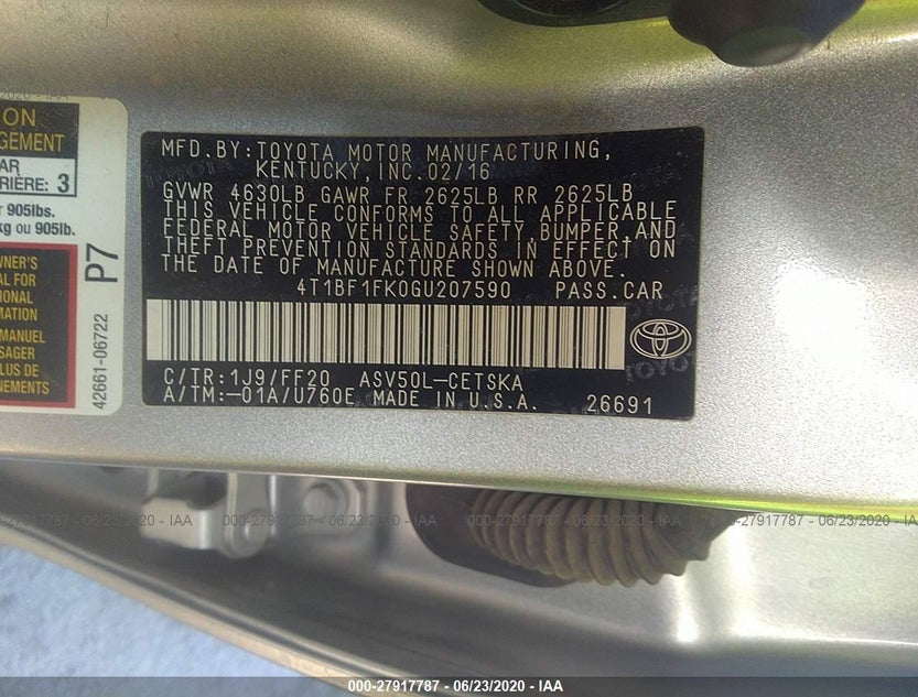 4T1BF1FK0GU207590