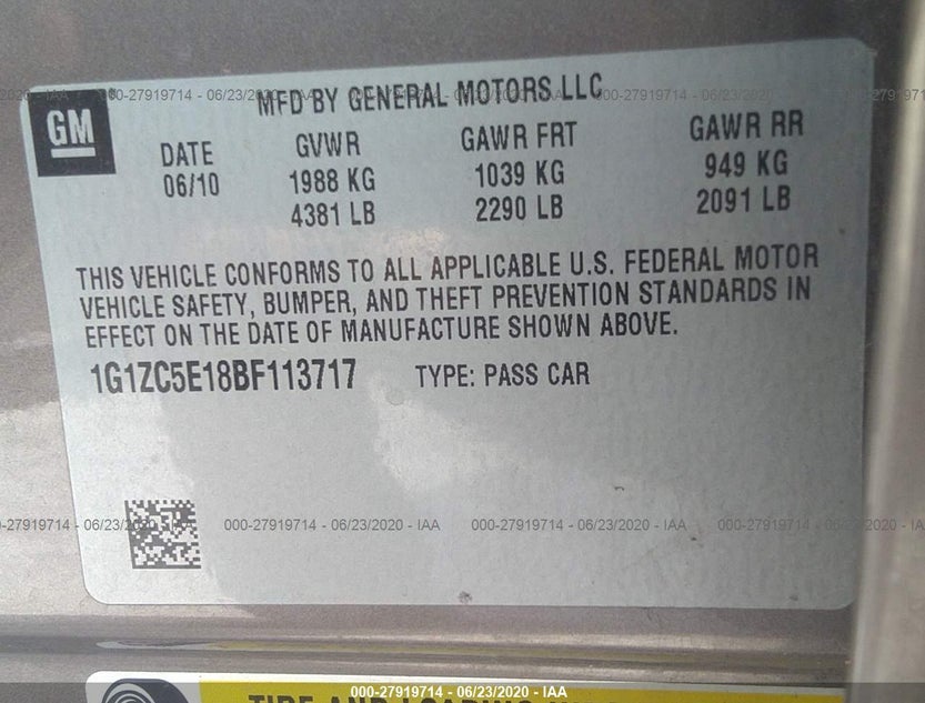 1G1ZC5E18BF113717