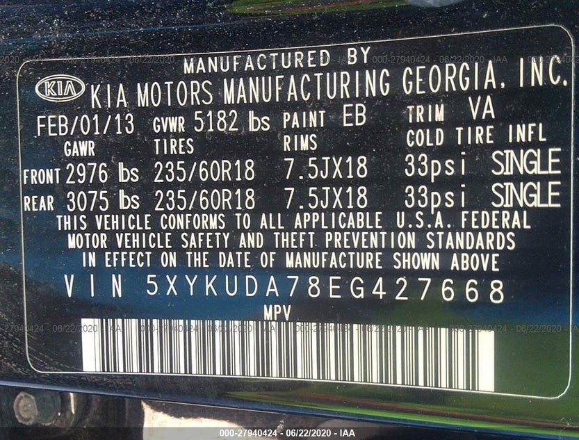 5XYKUDA78EG427668