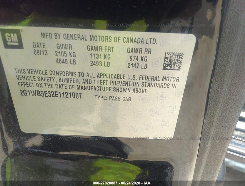 2G1WB5E32E1121007
