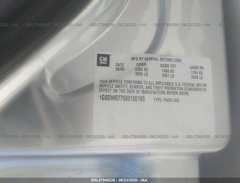 1G6DW677560120183