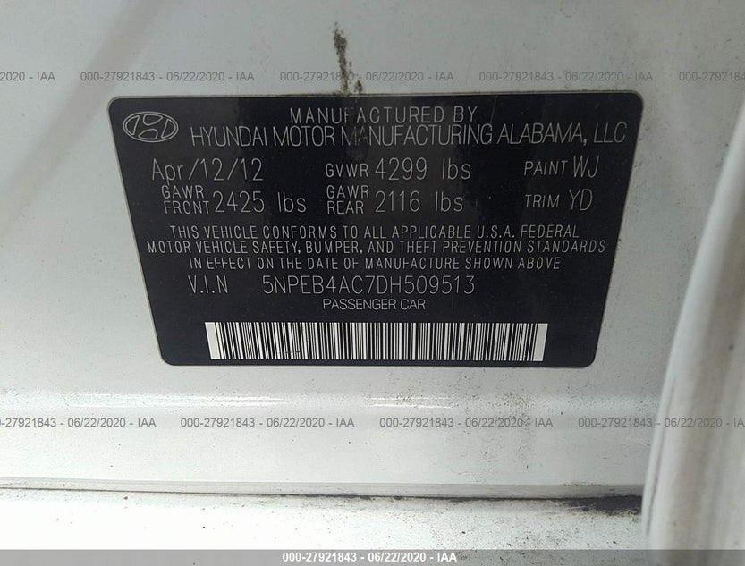5NPEB4AC7DH509513