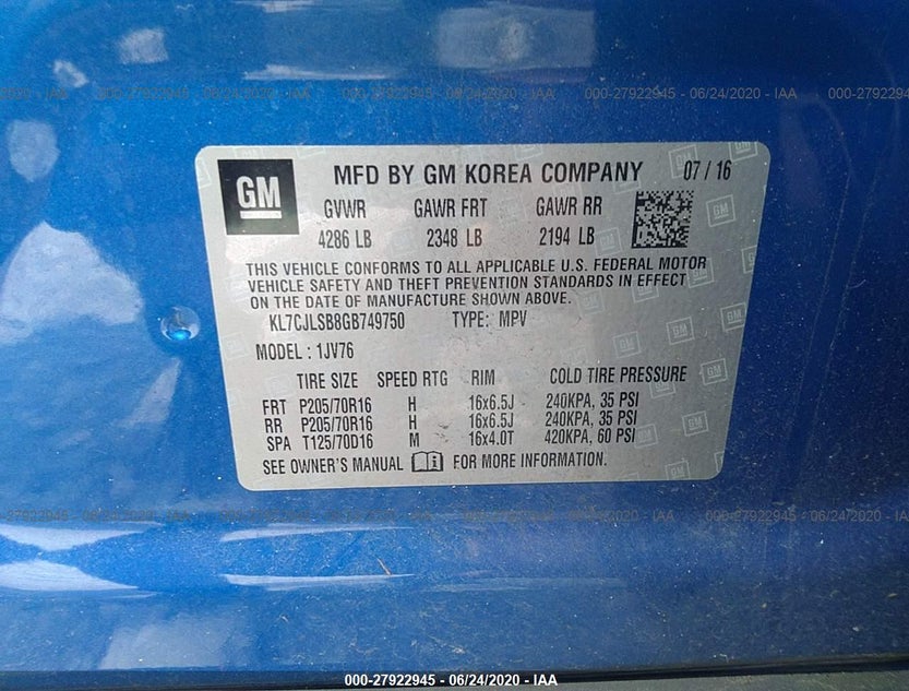 KL7CJLSB8GB749750