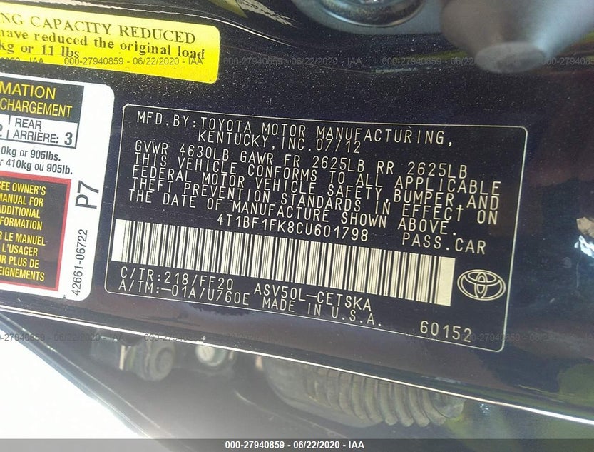4T1BF1FK8CU601798