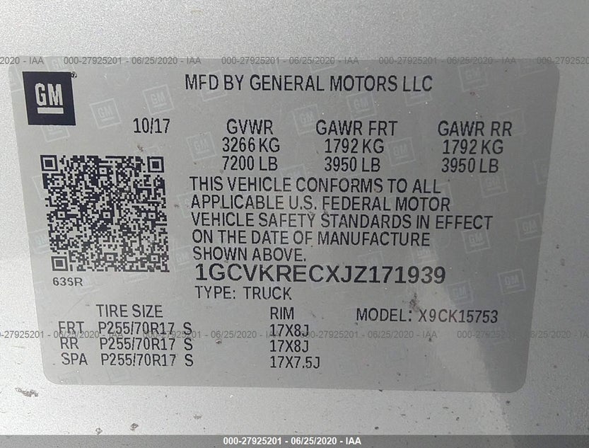 1GCVKRECXJZ171939