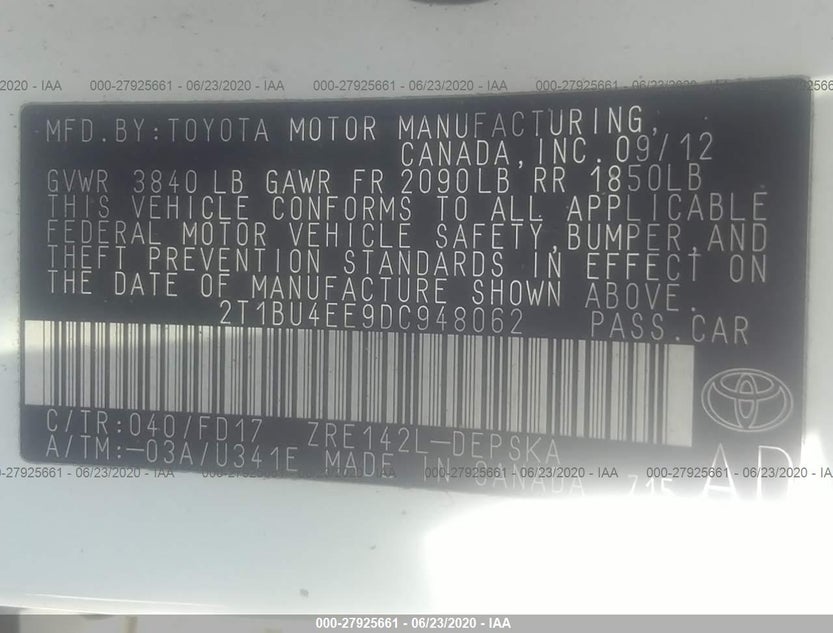 2T1BU4EE9DC948062