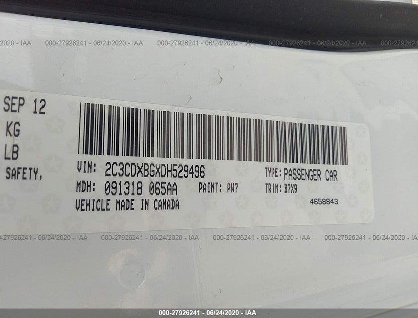 2C3CDXBGXDH529496