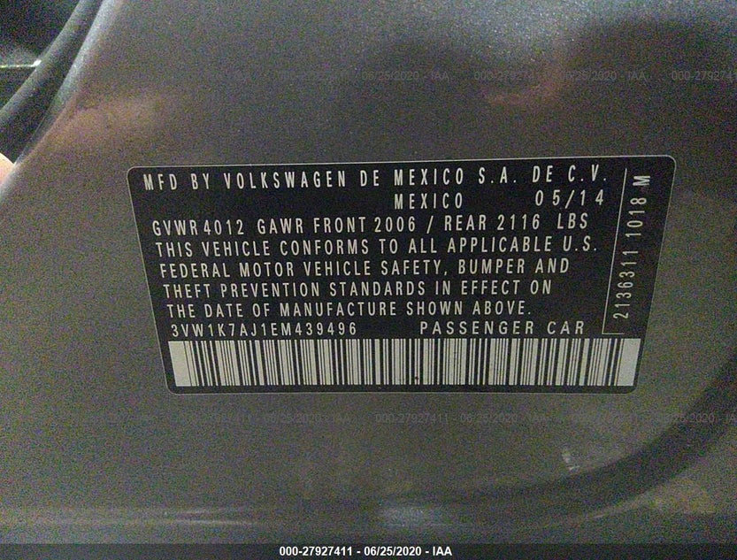 3VW1K7AJ1EM439496