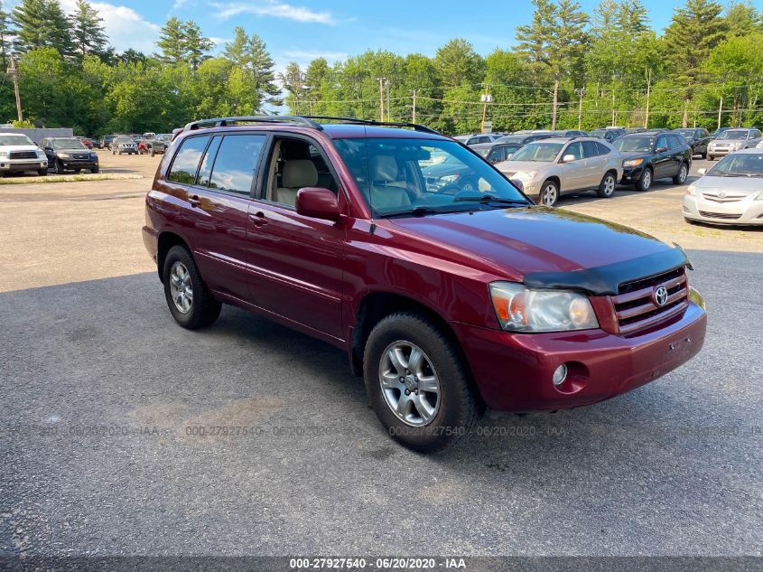 2007 Toyota Highlander Sport/Limited VIN: JTEEP21A070210835 Lot: 27927540