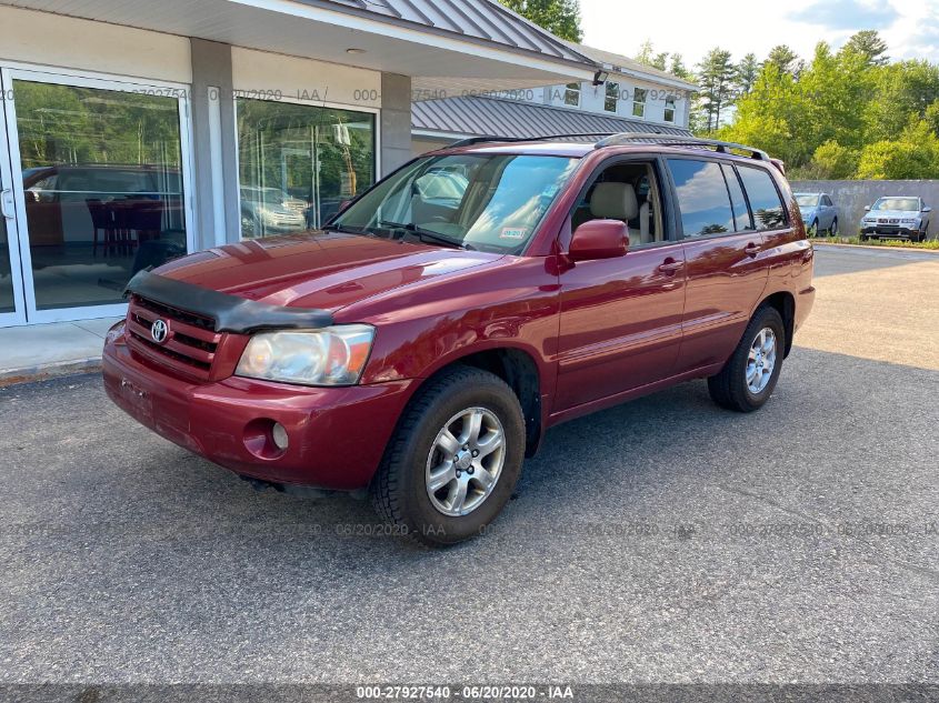 2007 Toyota Highlander Sport/Limited VIN: JTEEP21A070210835 Lot: 27927540