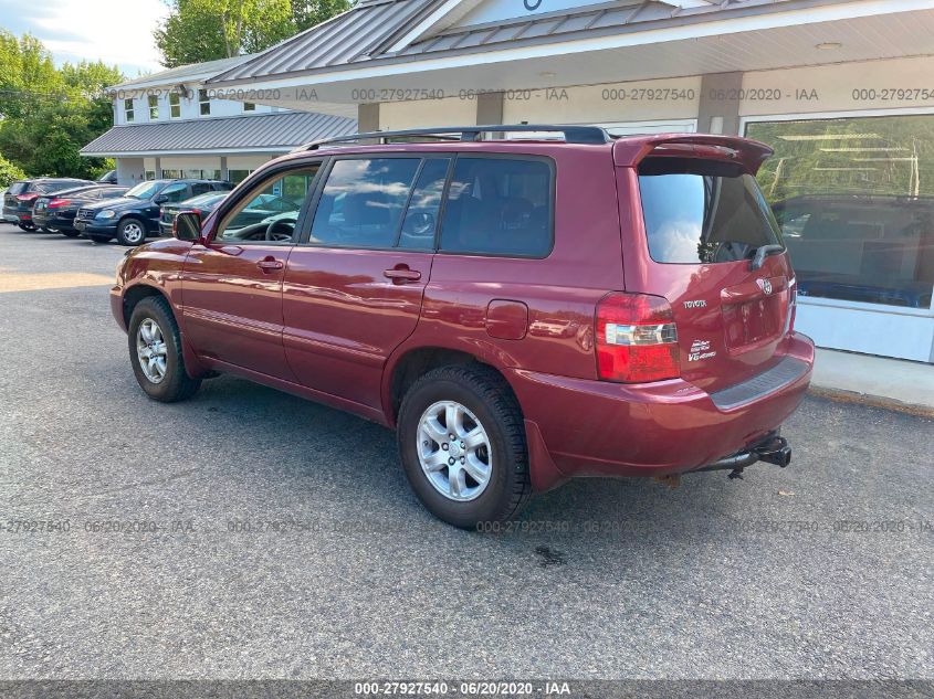 2007 Toyota Highlander Sport/Limited VIN: JTEEP21A070210835 Lot: 27927540