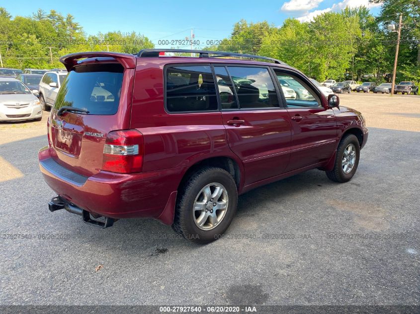 2007 Toyota Highlander Sport/Limited VIN: JTEEP21A070210835 Lot: 27927540