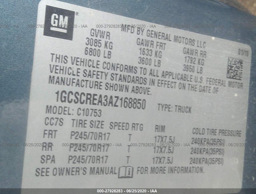 1GCSCREA3AZ168850