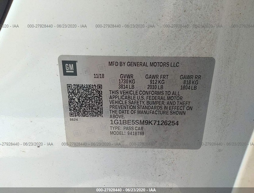 1G1BE5SM9K7126254