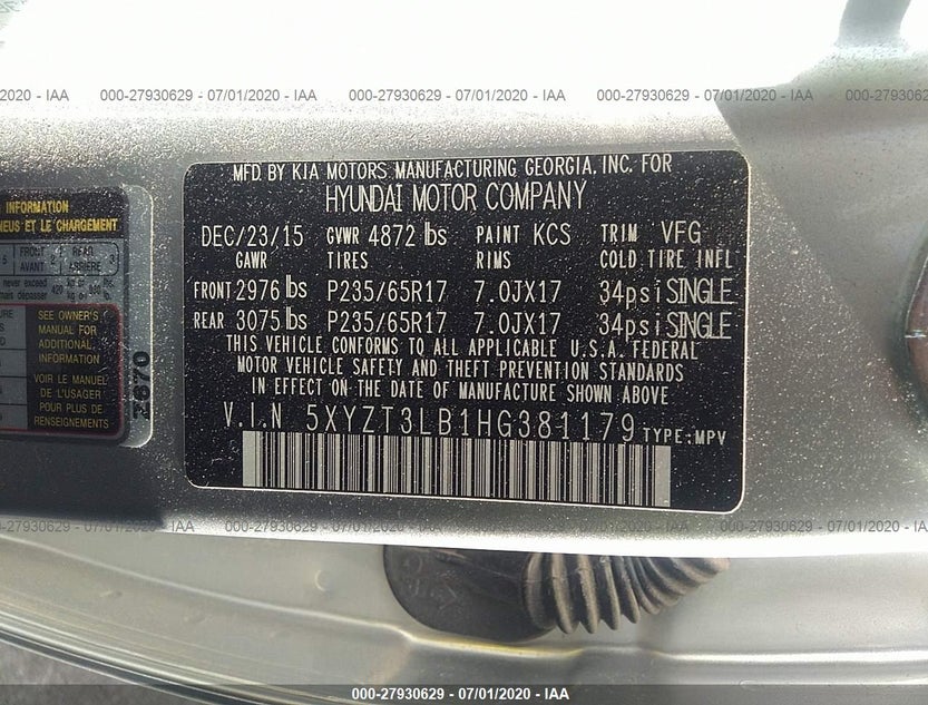 5XYZT3LB1HG381179