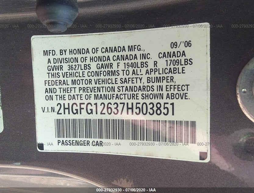 2HGFG12637H503851
