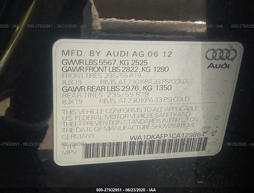WA1DKAFP1CA129864