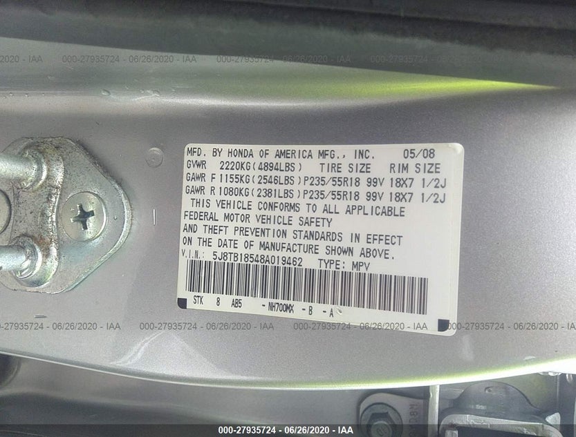 5J8TB18548A019462