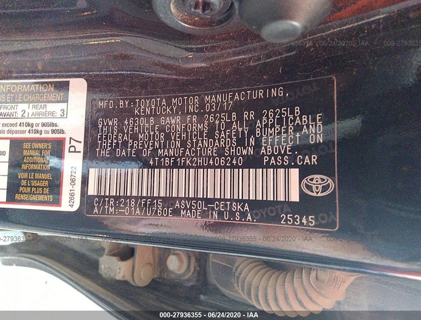4T1BF1FK2HU406240