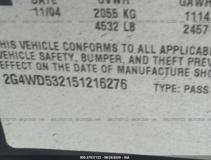 2G4WD532151216276
