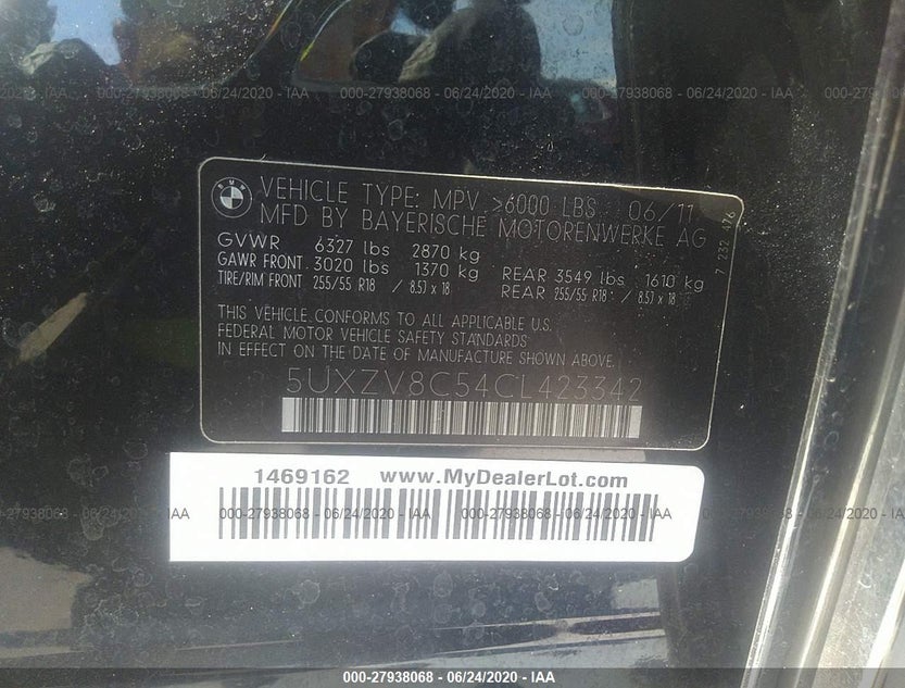 5UXZV8C54CL423342