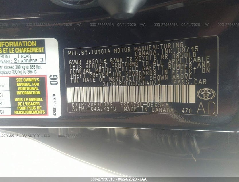 2T1BURHE6GC504070