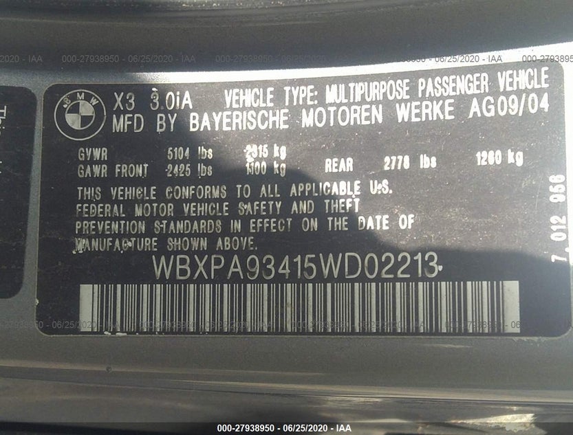 WBXPA93415WD02213