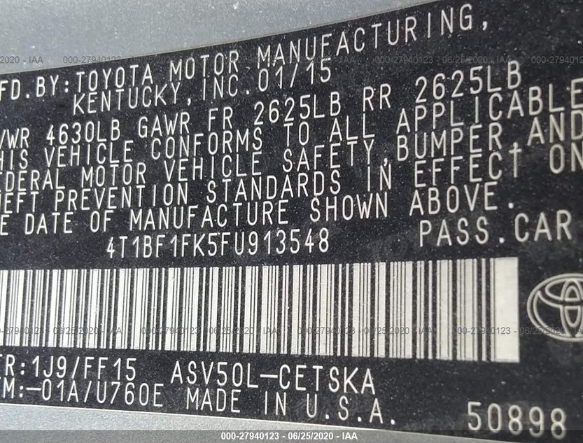 4T1BF1FK5FU913548