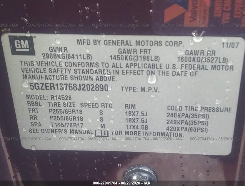 5GZER13768J202890
