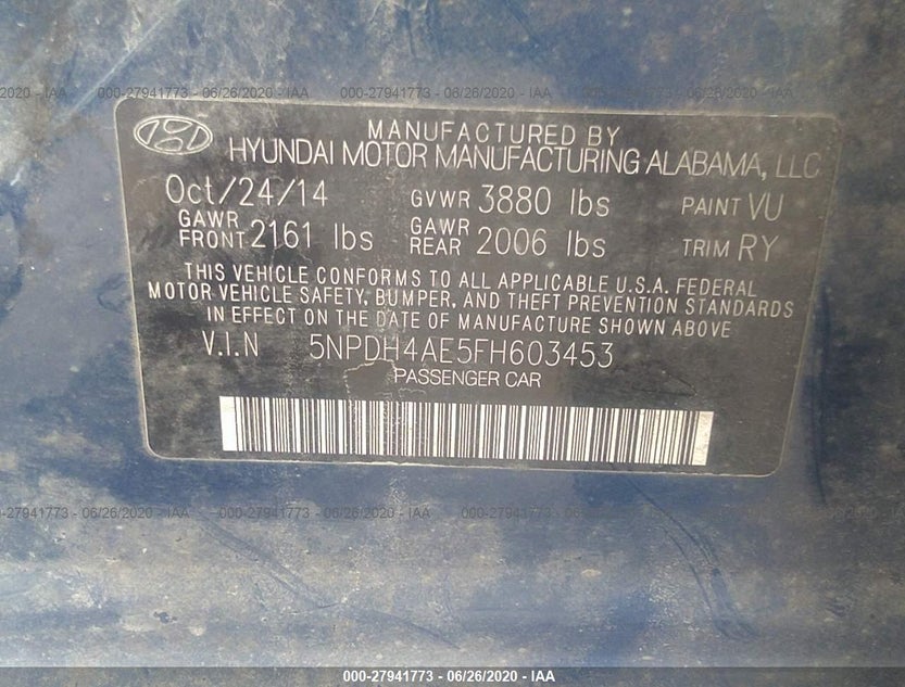 5NPDH4AE5FH603453
