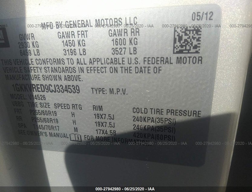 1GKKVRED9CJ334539
