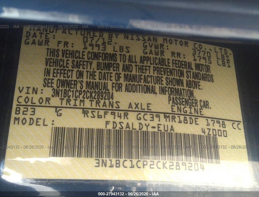 3N1BC1CP2CK289204
