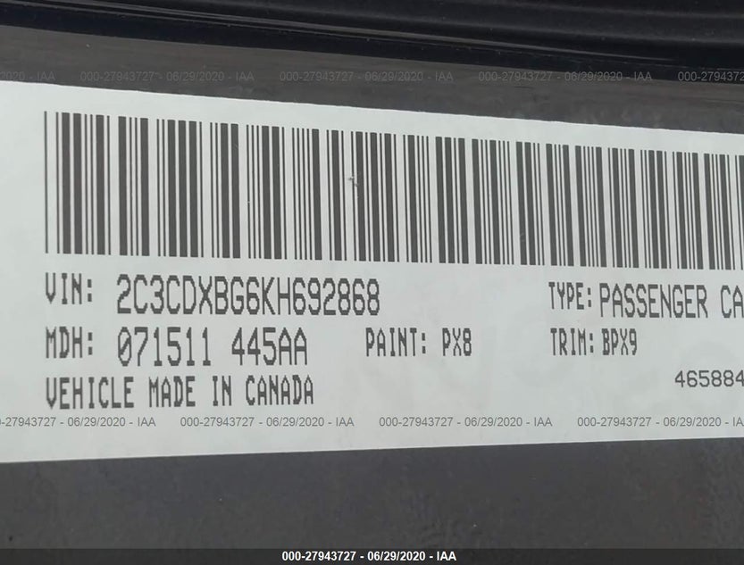 2C3CDXBG6KH692868