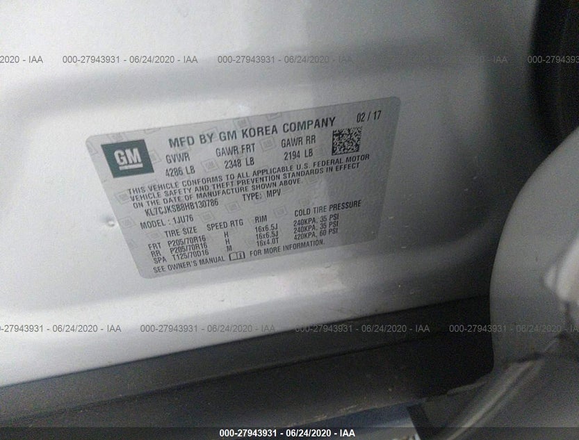 KL7CJKSB8HB130786